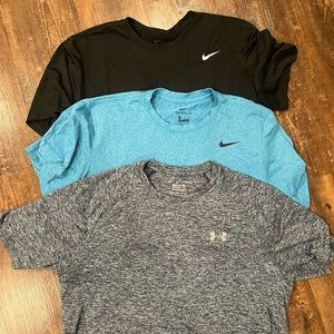 Lot of 3 dri fit t-shirts, men size large